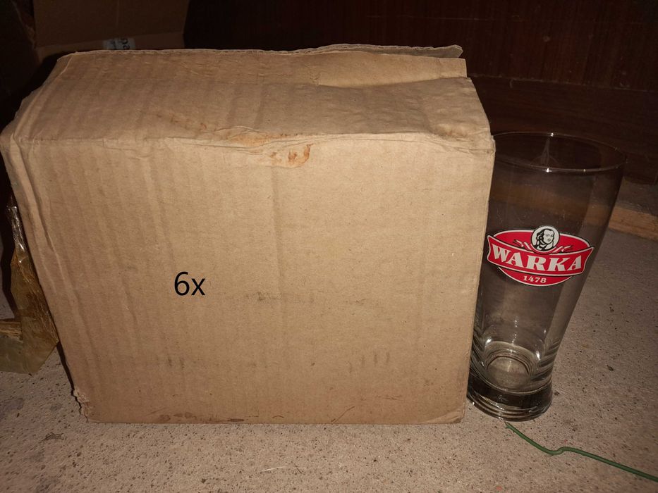 szklanki do piwa warka 6 sztuk