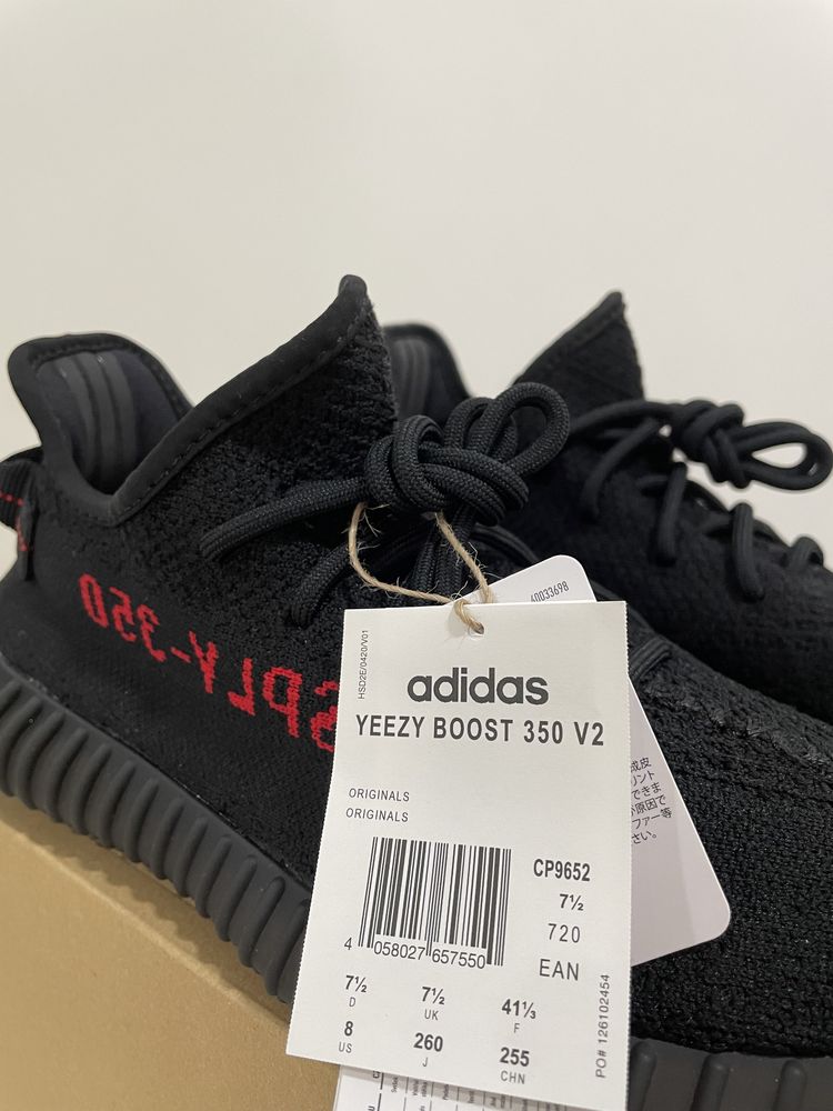 Adidas Yeezy Boost 350 V2 Black Red (2020) (Nr. 41 1/3)