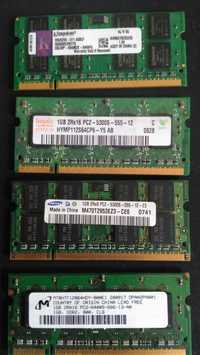 Vendo memórias para portátil 3 de 1G e uma de 2G e duas de 512mp
