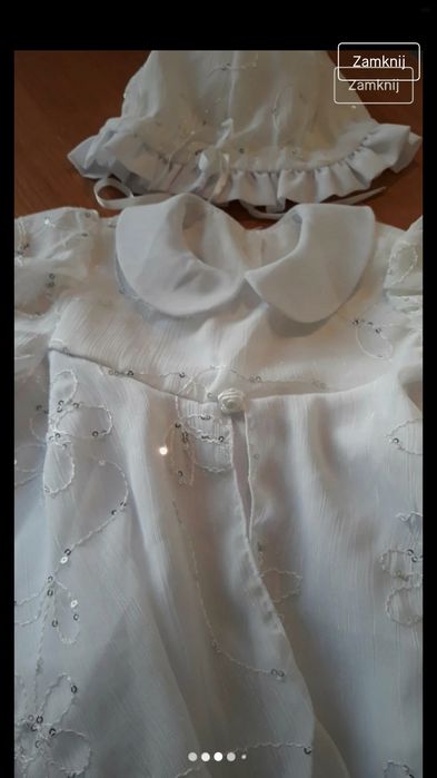 Sukienka, komplet do chrztu, na chrzest rozmiar 62-68
