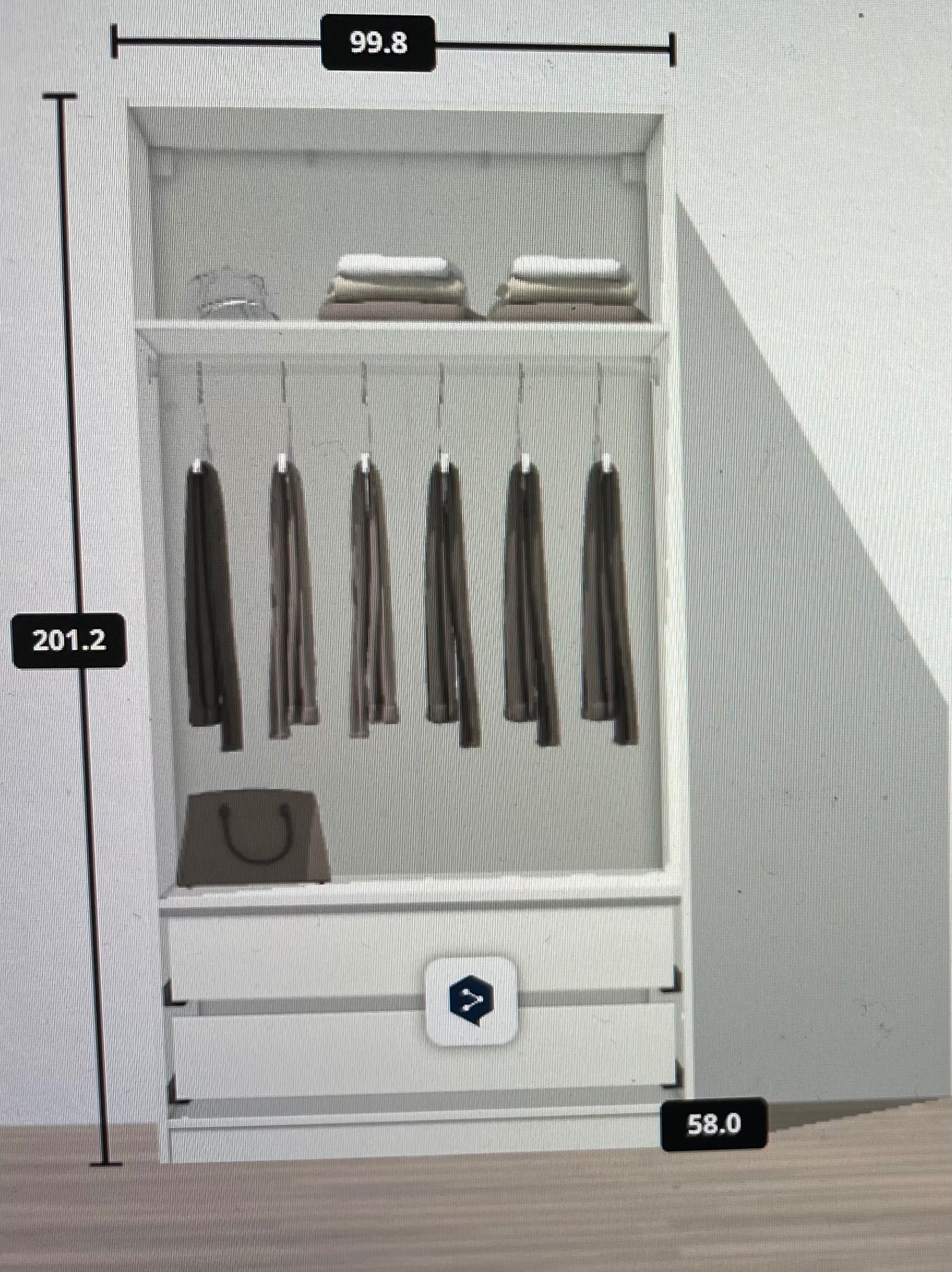 Modulo roupeiro PAX ikea branco