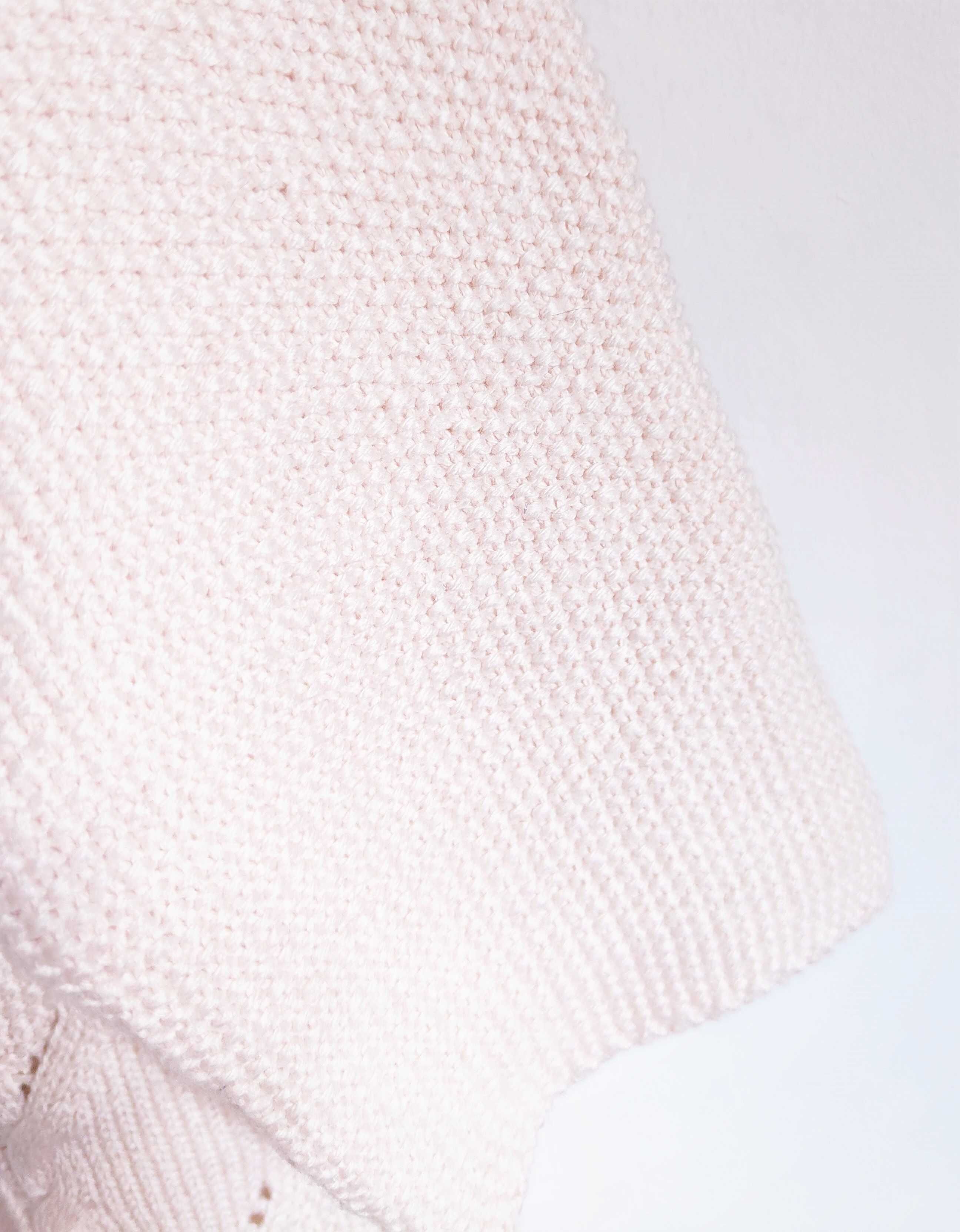 Nowy sweter Reserved pudrowy róż L 40 różowy gruby splot