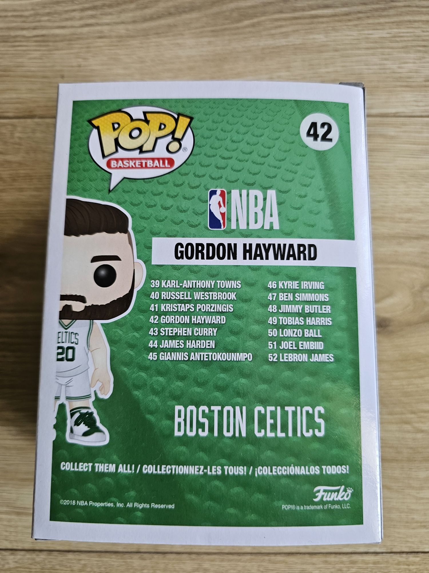 Funko POP! Basketball: Boston Celtics - Gordon Hayward #42