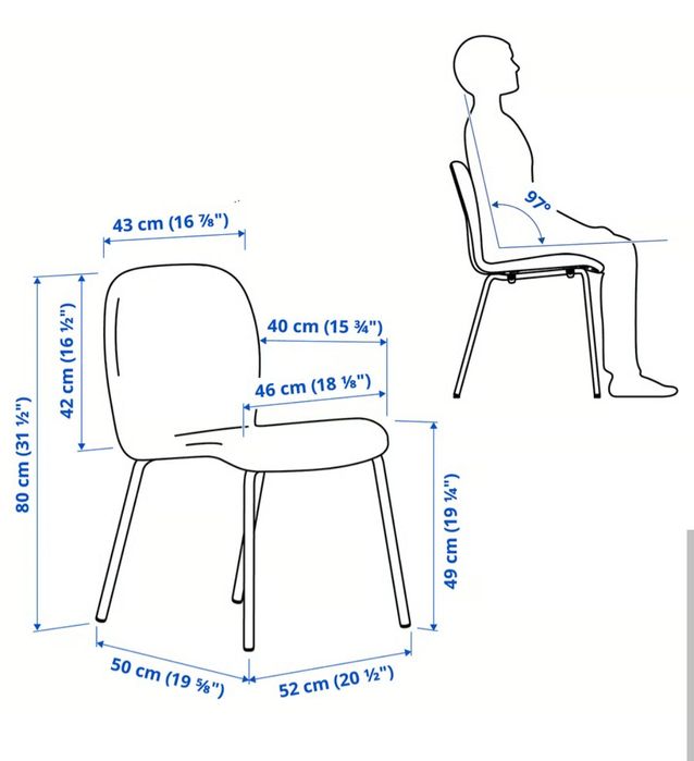 Nowe -40% ceny krzesło Ikea KARLPETTER kilkanaście sztuk