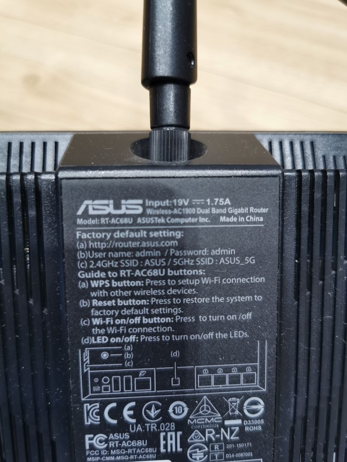 Router asus rt-ac68u wifi ac 1900 ac1900