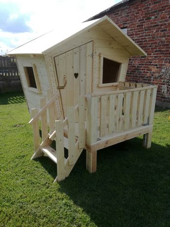 Piękny domek dla dzieci domek drewniany dla dzieci solidny
