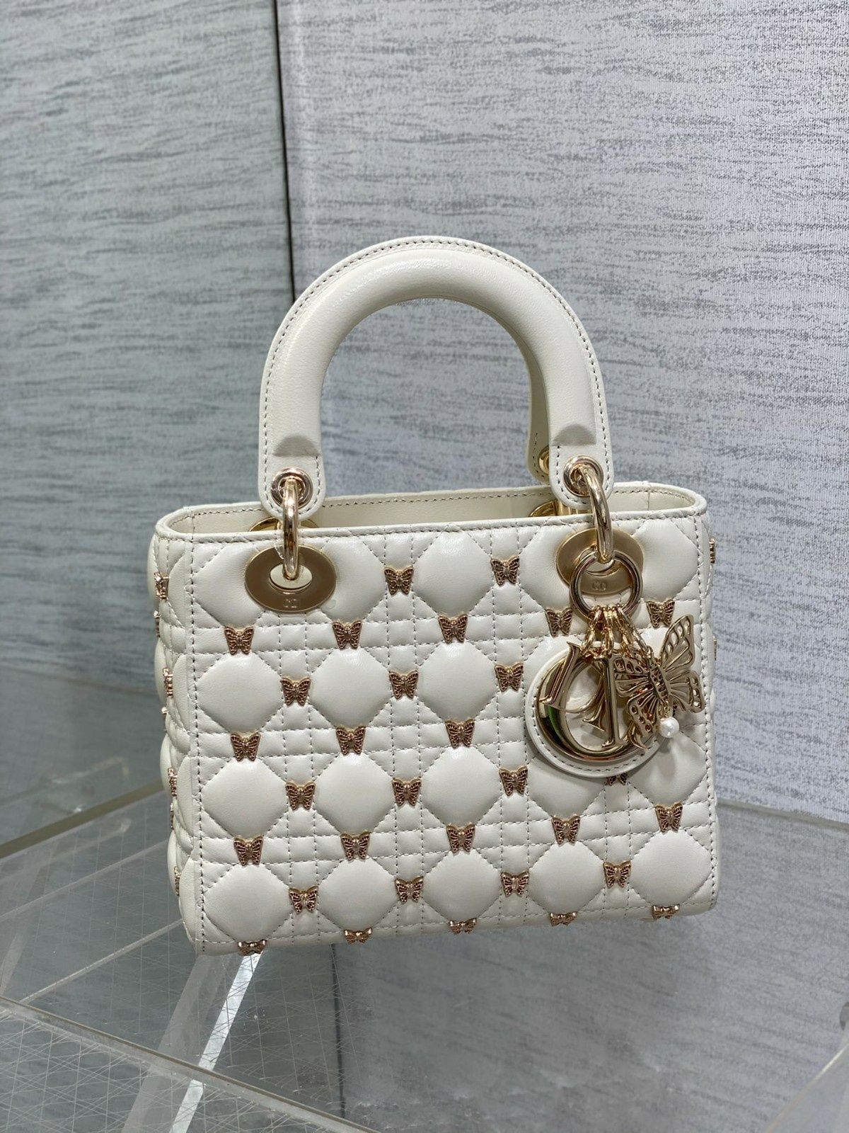 CHRISTIAN DIOR® Luksusowa torebka skórzana ekskluzywna torba LADY DIOR