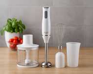 Blender Ręczny ADLER 800W + Szatkownica 450ml + Pojemnik 750ml ZESTAW