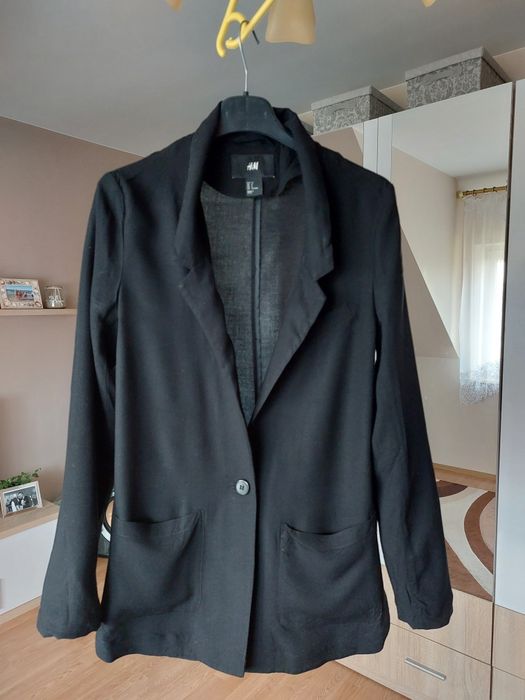 Marynarka żakiet H&M czarna S