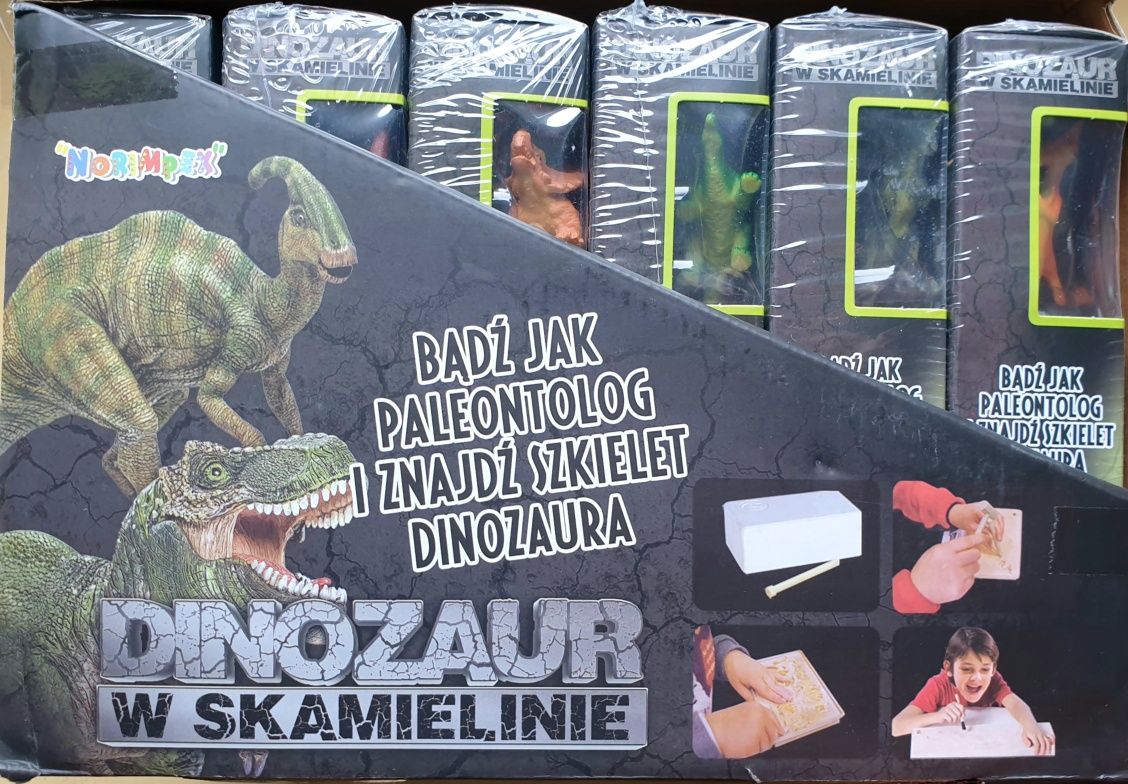 Dinozaury w skamielinie dino szkielet paleontologia