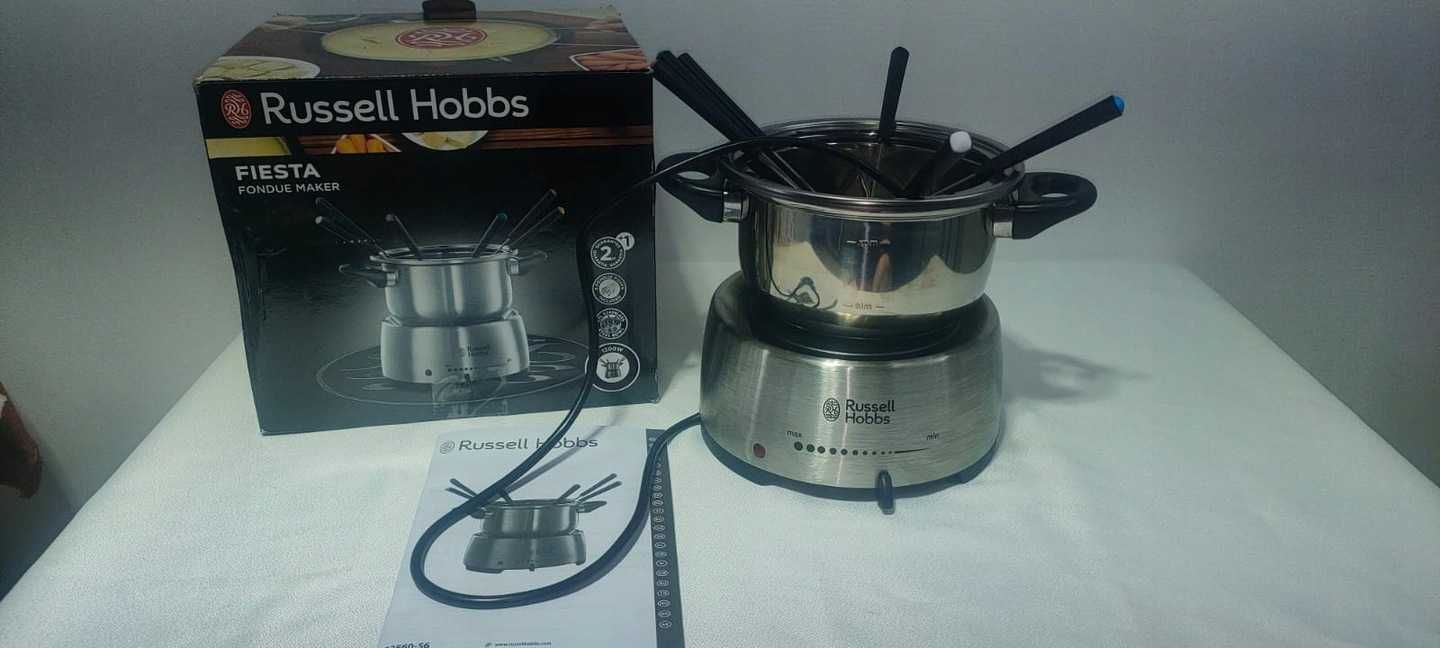 A252 Zestaw do fondue Russell Hobbs Fiesta srebrny/szary 1200 W