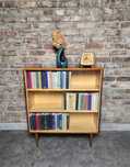Biblioteczka/witrynka prl vintage stan oryginalny b.dobry