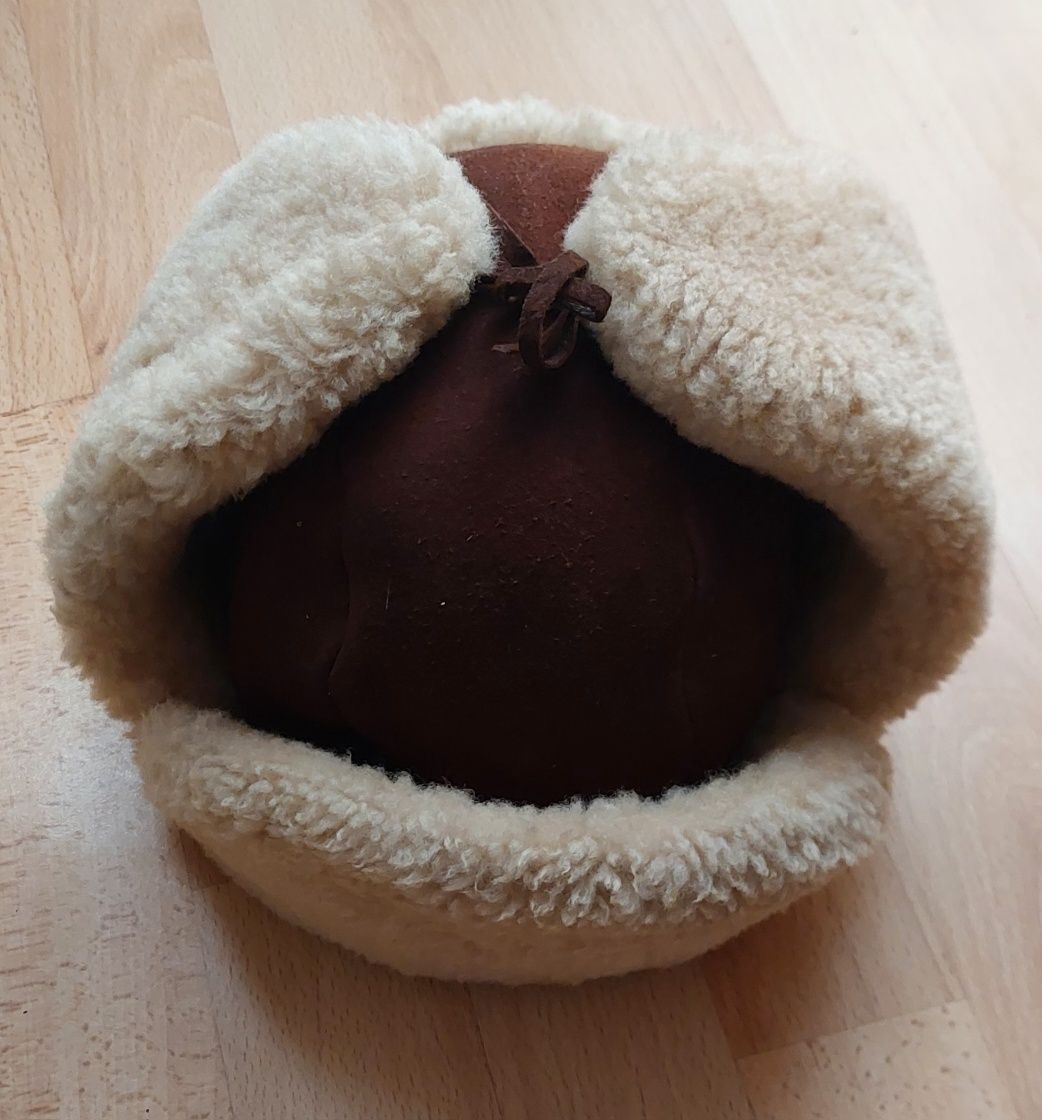 Czapka uszatka męska kożuchowa