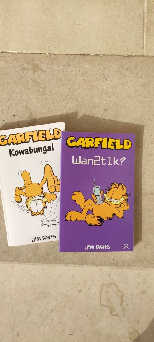 2 livros Garfield