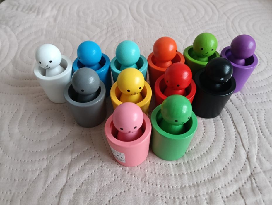 Drewniany sorter kolorów