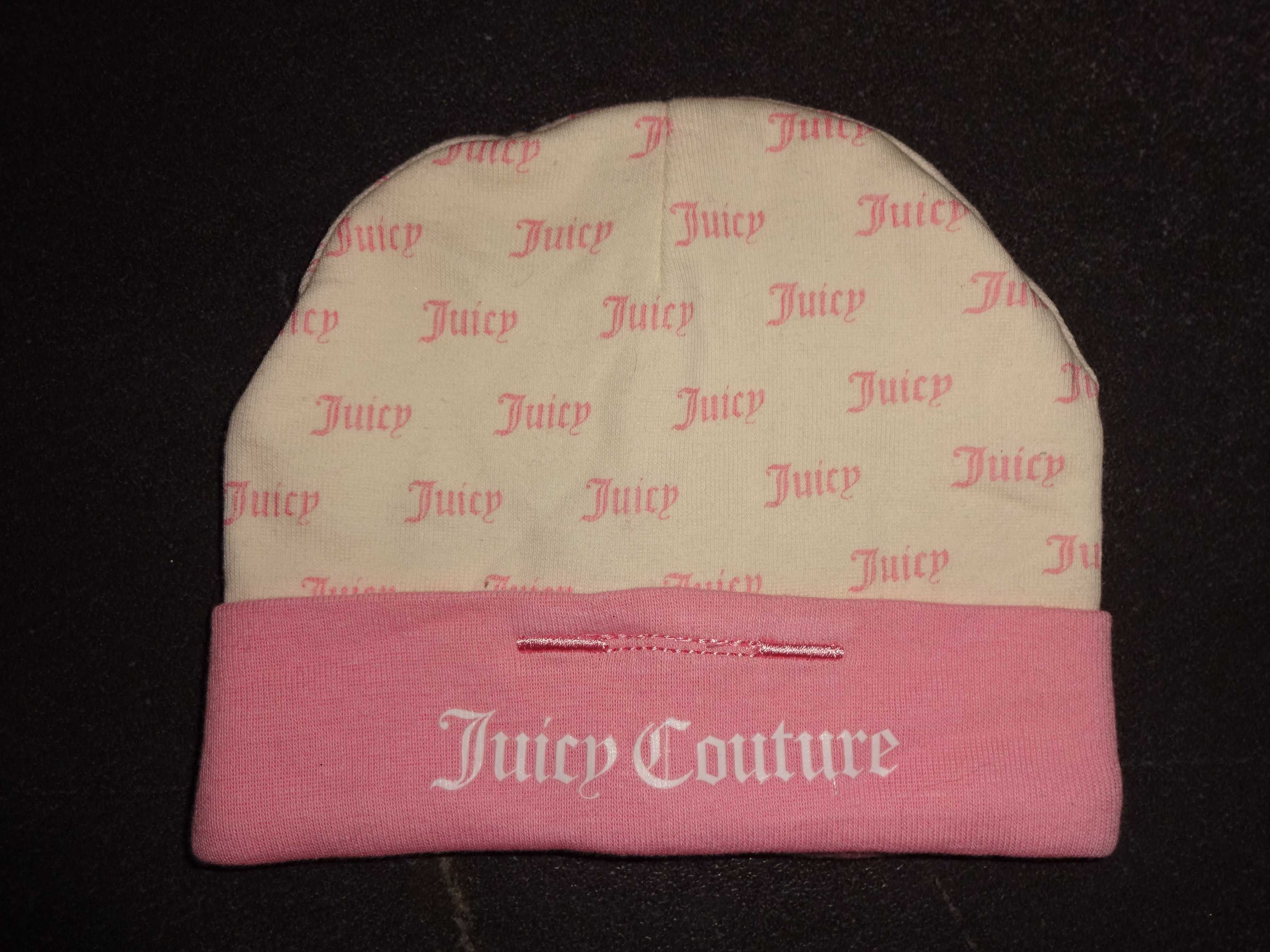 Juicy Couture bawełniana czapeczka czapka niemowlęca OKAZJA nowa