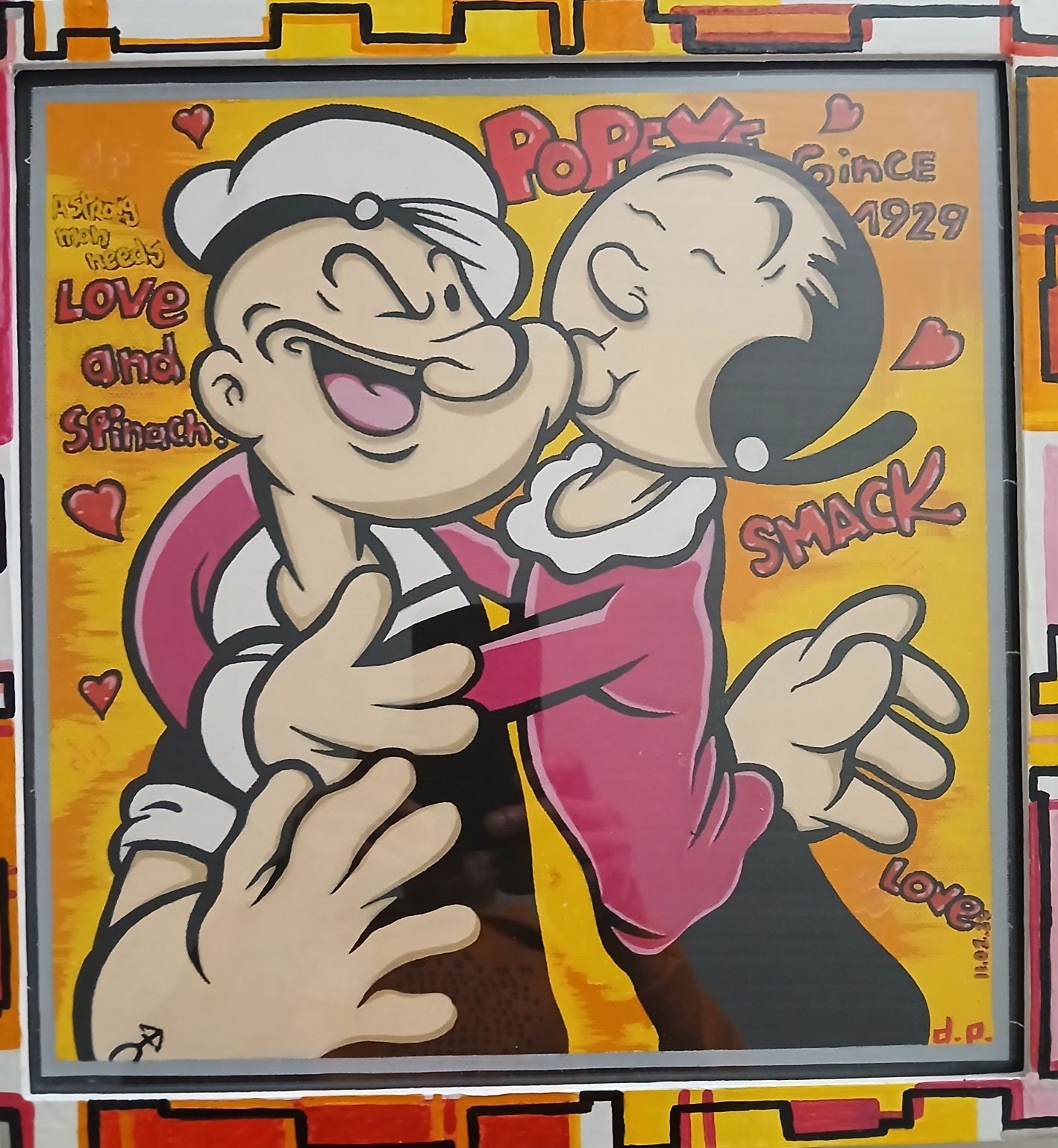 Vendo quadro do Popeye e Olivia.