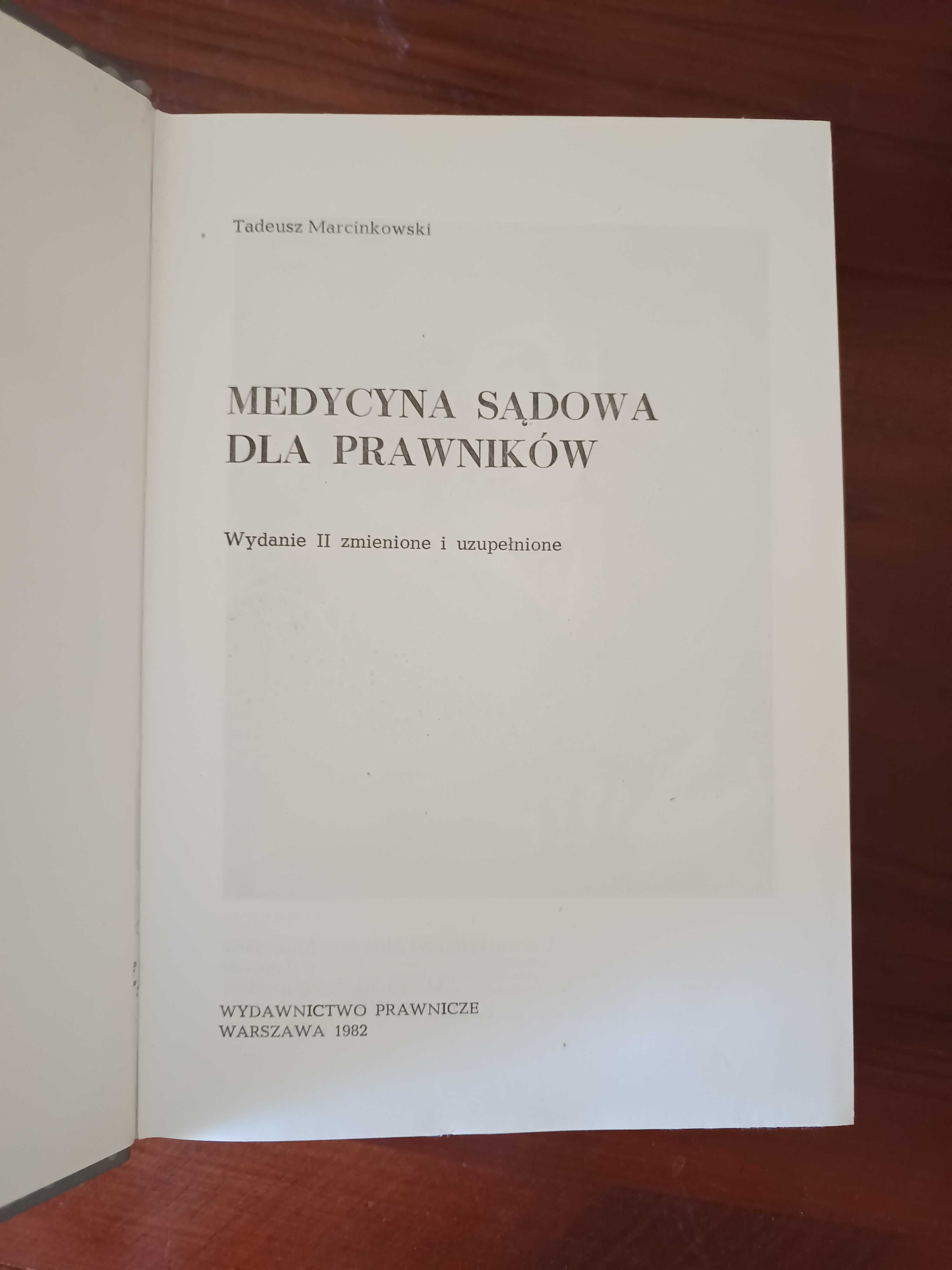 Medycyna sądowa dla prawników - Marcinkowski Tadeusz