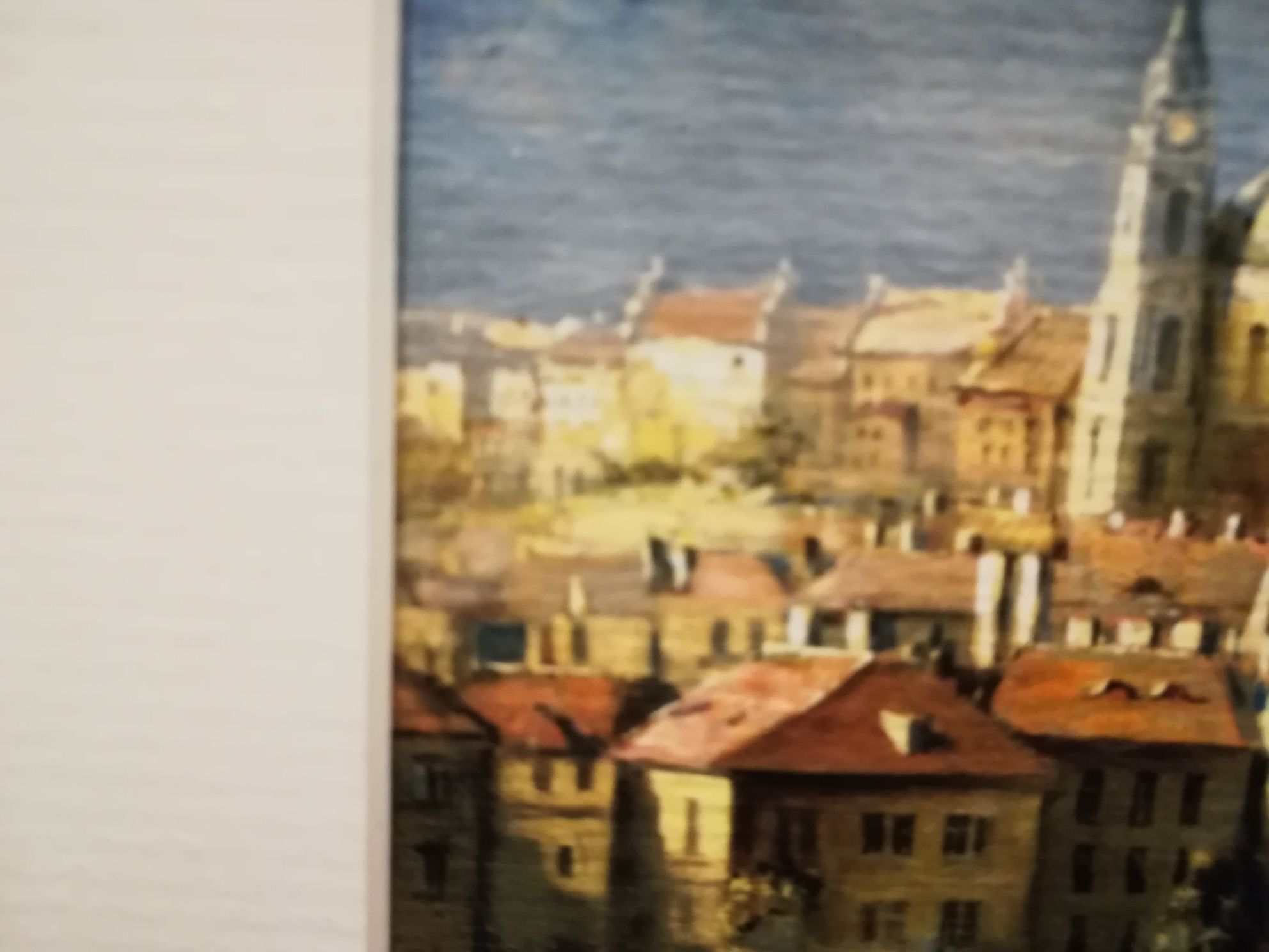 Akwarela Tjutjunnik Vasilij Most w Pradze. Mnóstwo szczegółów i detali