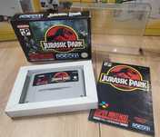 Gra Jurassic Park - NINTENDO SNES - BDB- stan CIB Komplet +Protektor