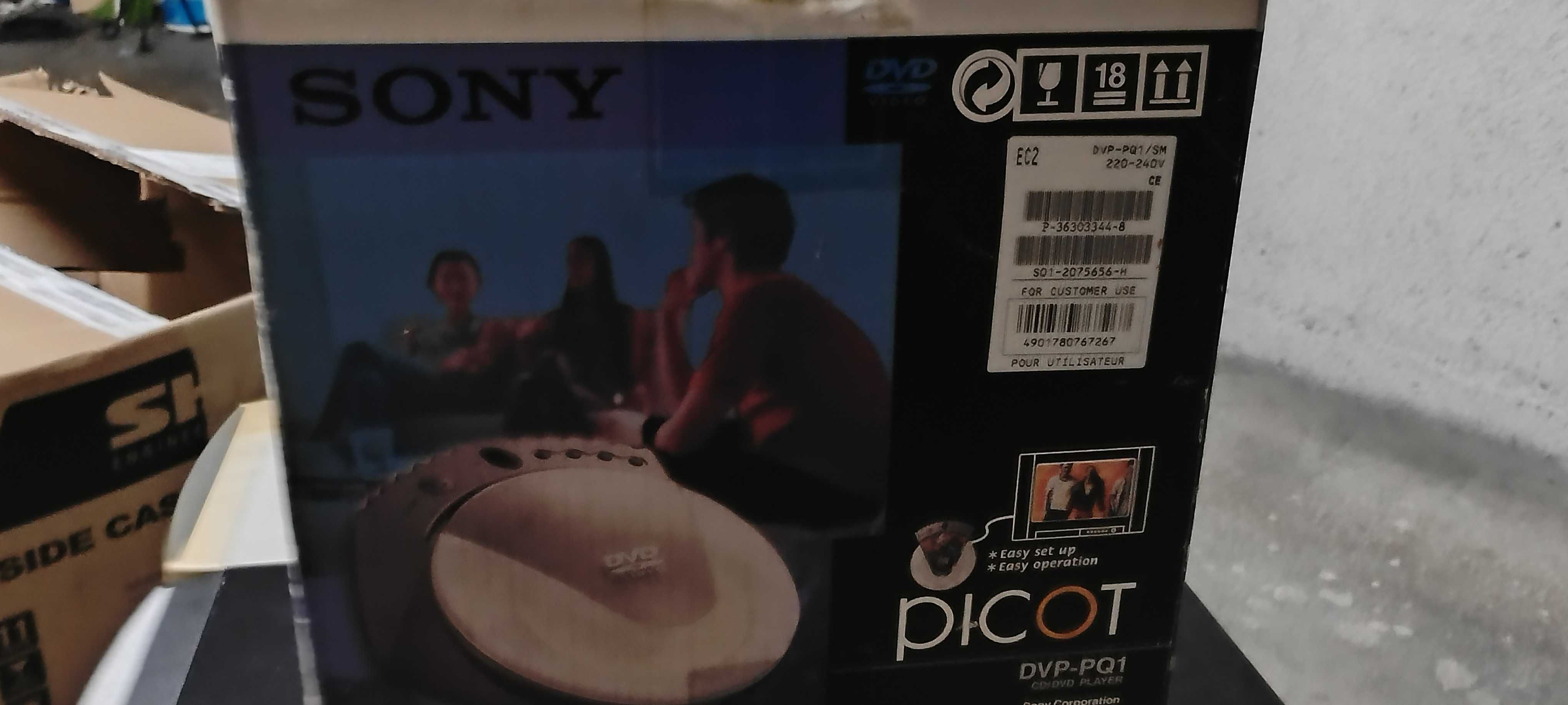 DVD Sony em caixa