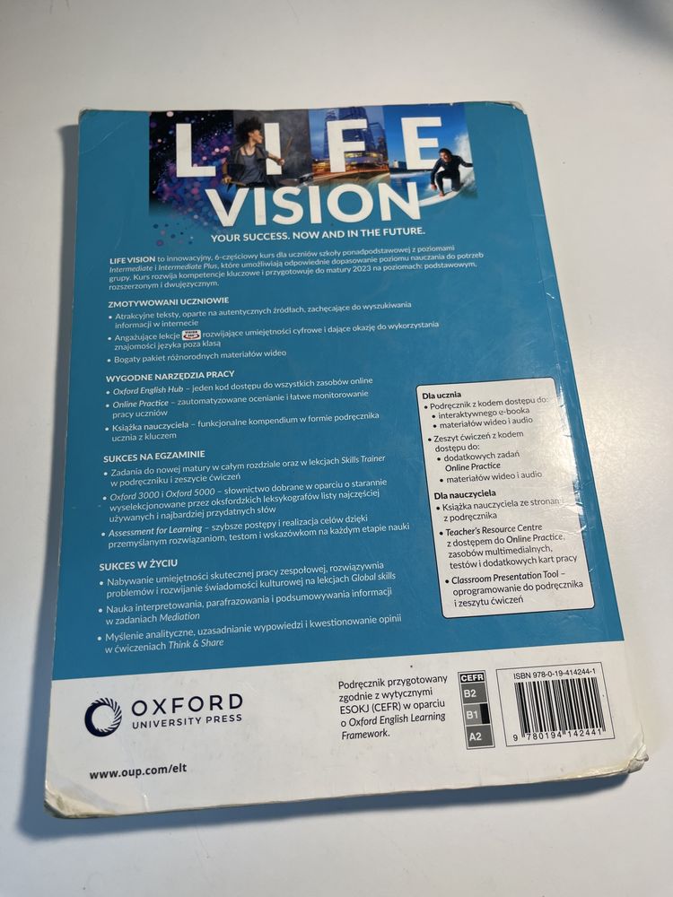 Life vision B1 podrecznik + ćwiczenia