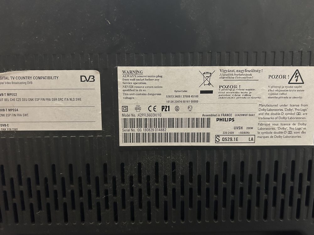 Televisao Philips PFL43 avariada