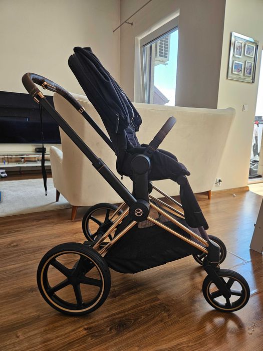 Cybex Priam 2.0 gondola spacerówka stelaż komplet Deep Black