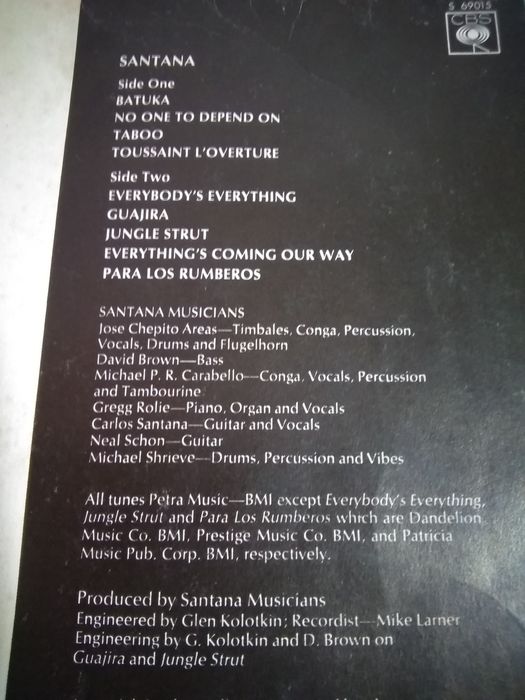 Vinil - Santana - 1971