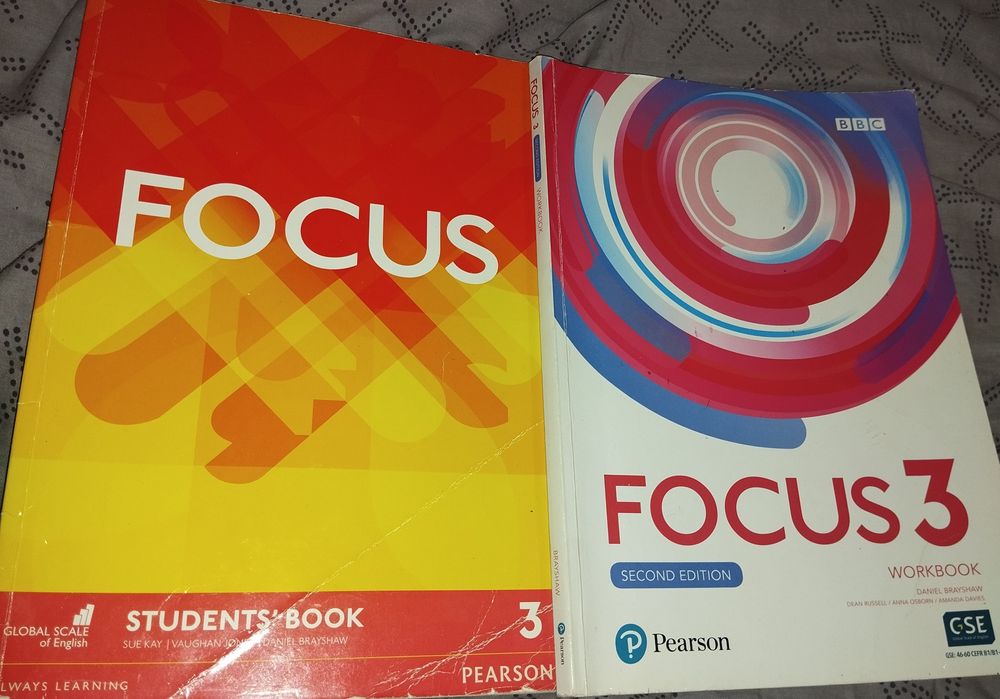 Продам Focus 3 students book workbook Second edition, always learning