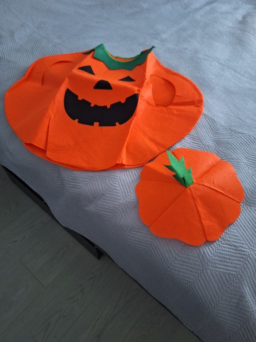 Strój dyni hallowen czapka + strój