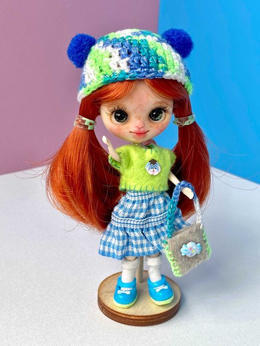 Lalka Petite Blythe custom ooak doll repaint nowa