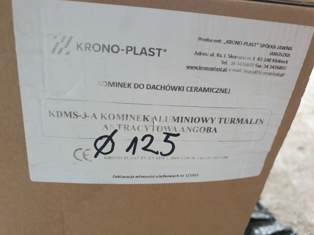 Kominek wentylacyjny 125 Krono plast  turmalin