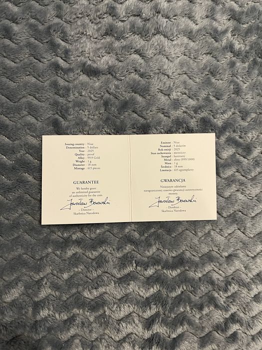 Moneta ze złota - Bitwa pod Grunwaldem