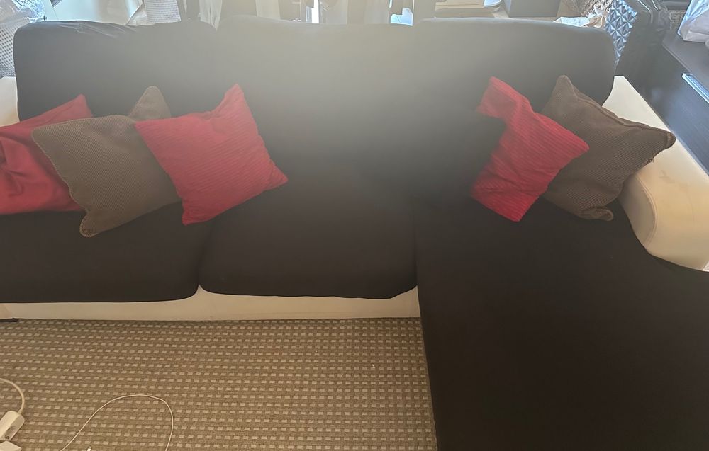 Sofá com chaiselongue