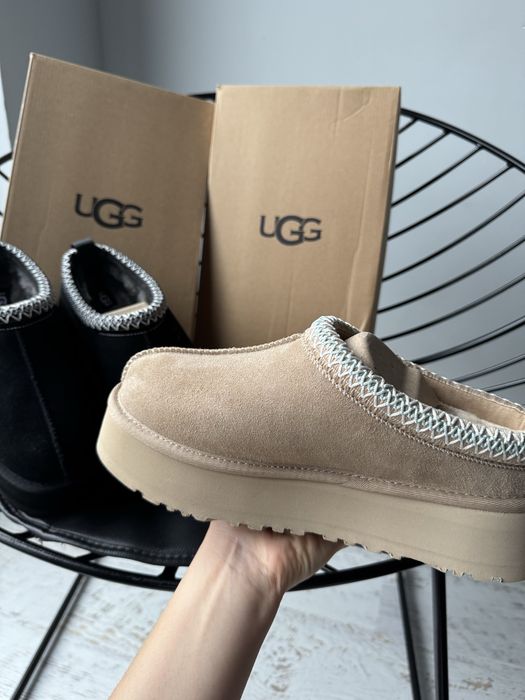 Ugg уги Tasman зимові на платформі Коричневі/чорні/бежеві