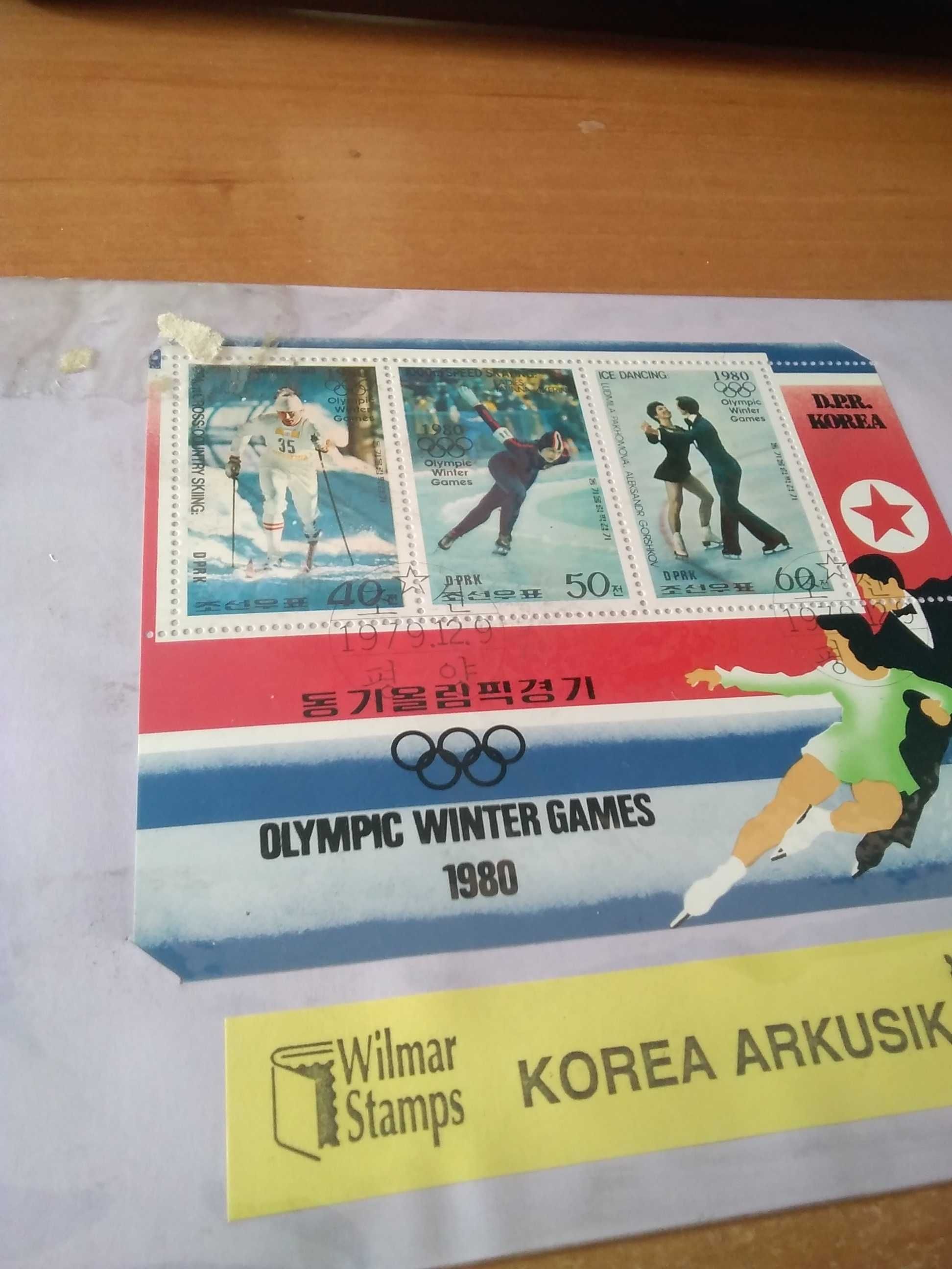 Znaczki pocztowe 1980 Olimpiada zimowa Korea