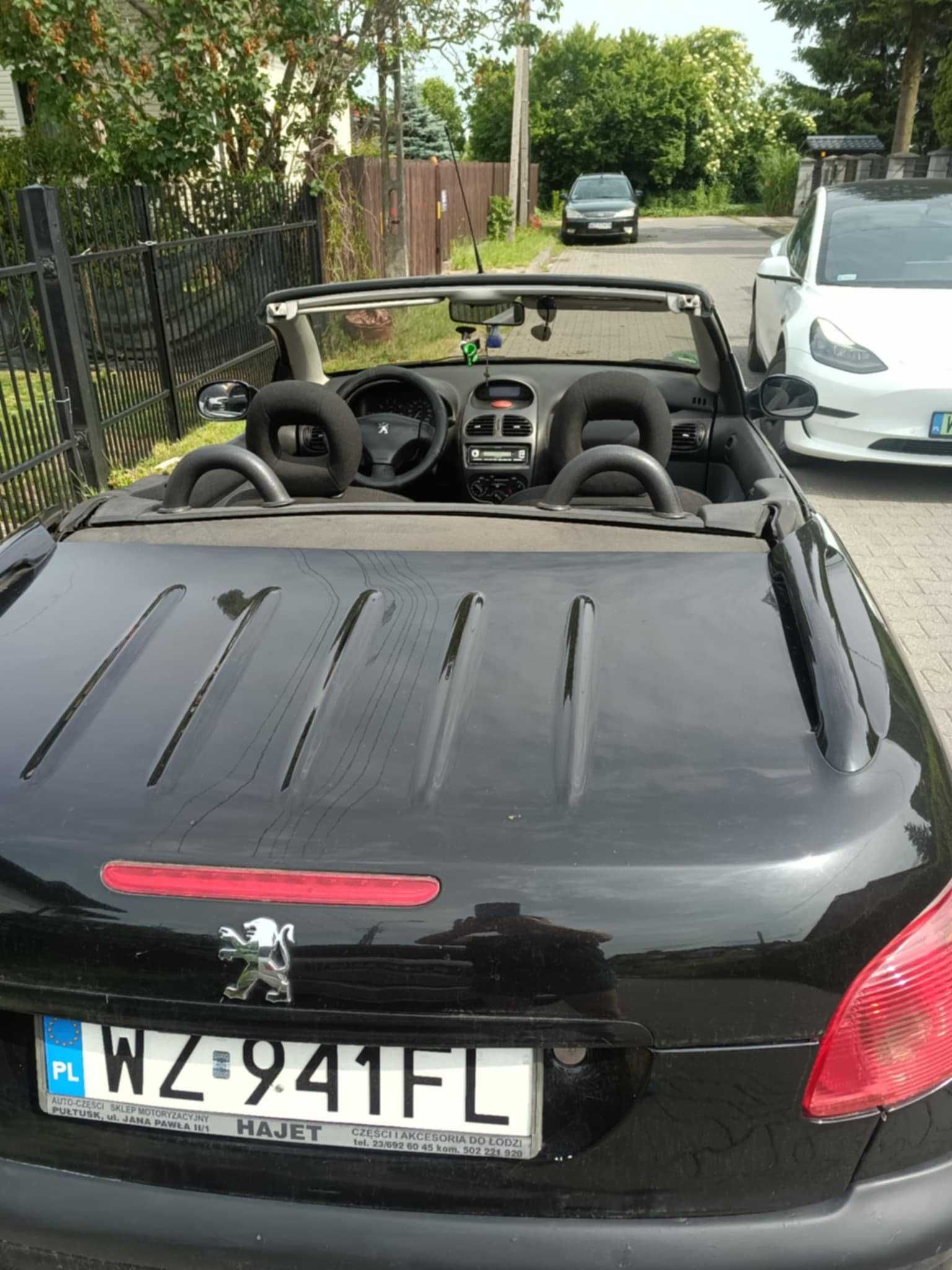 Peugeot 206cc, 2002r, 1.6l benzyna