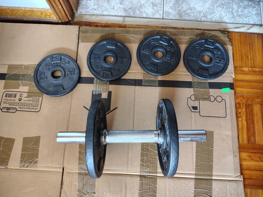 Halteres Musculação 10 kg (Conjunto)