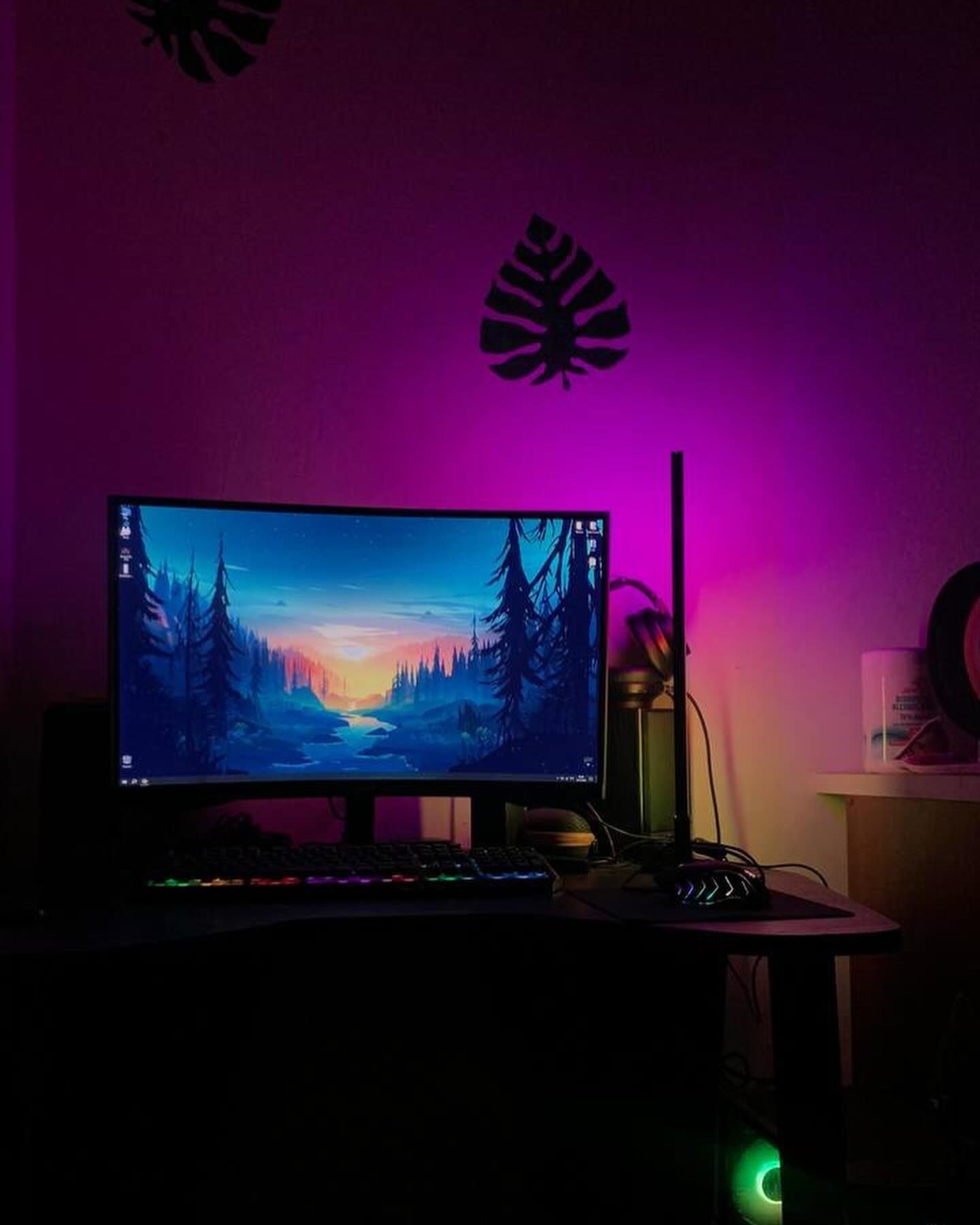 Смарт Лед лампа кутова led торшер бра світильник rgb
