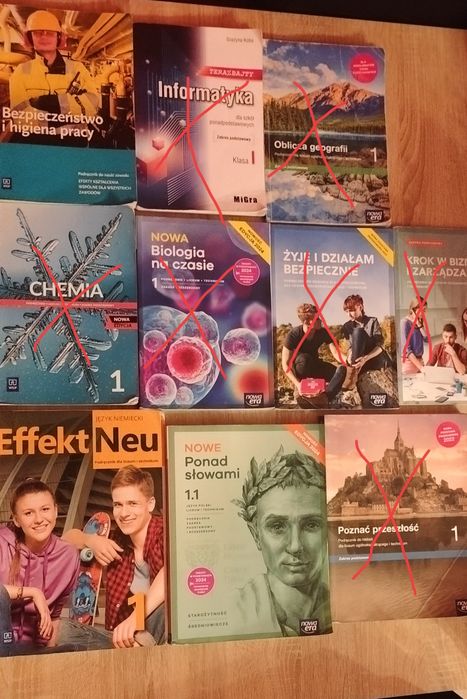 Książki do 1 klasy technikum