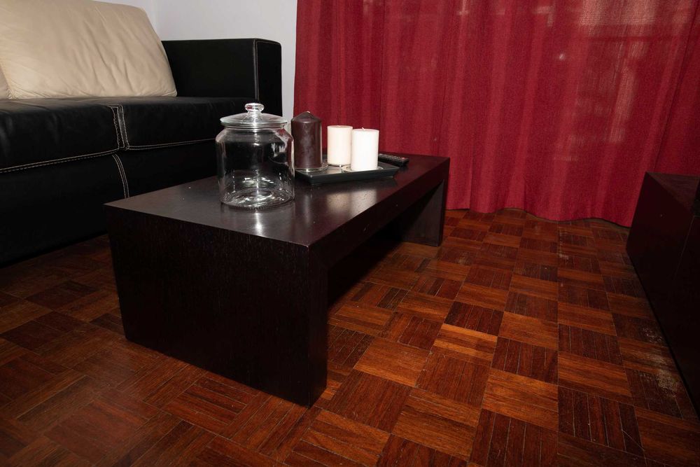 Sala, conjunto completo de móveis e sofá
