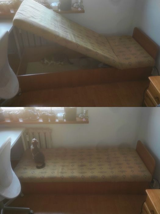 Łóżko jednoosobowe, leżanka, tapczan ODDAM