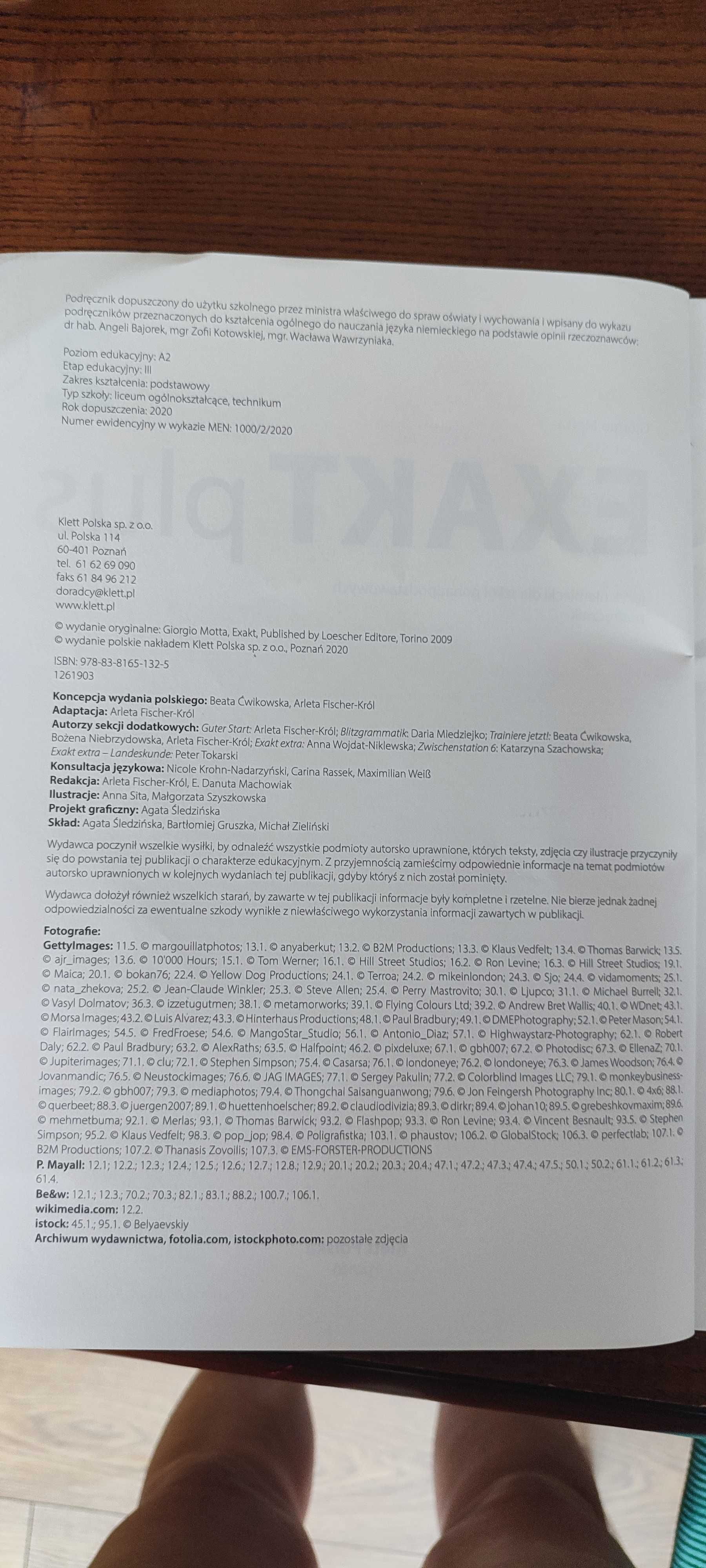 Exakt plus 2 podręcznik do języka niemieckiego