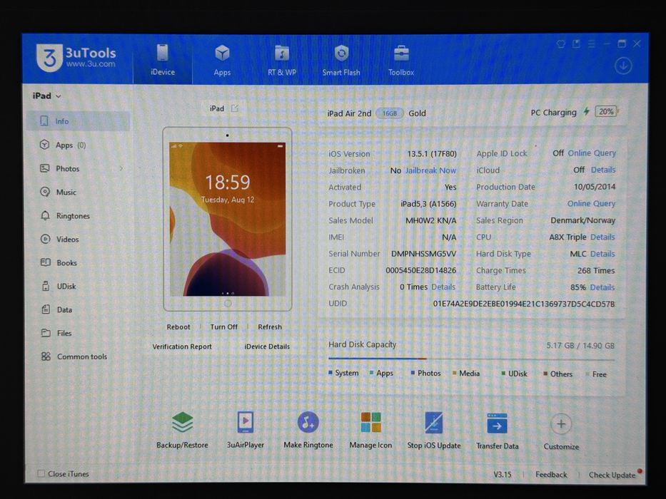 iPad Air 2 (A1566) 16GB - faktura VAT 23%