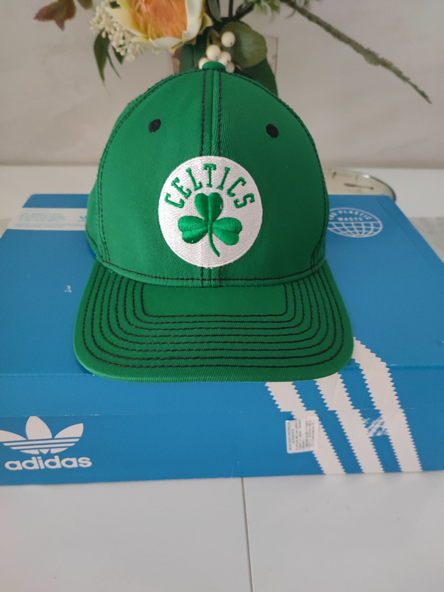 Czapka z daszkiem Adidas Boston Celtics NBA