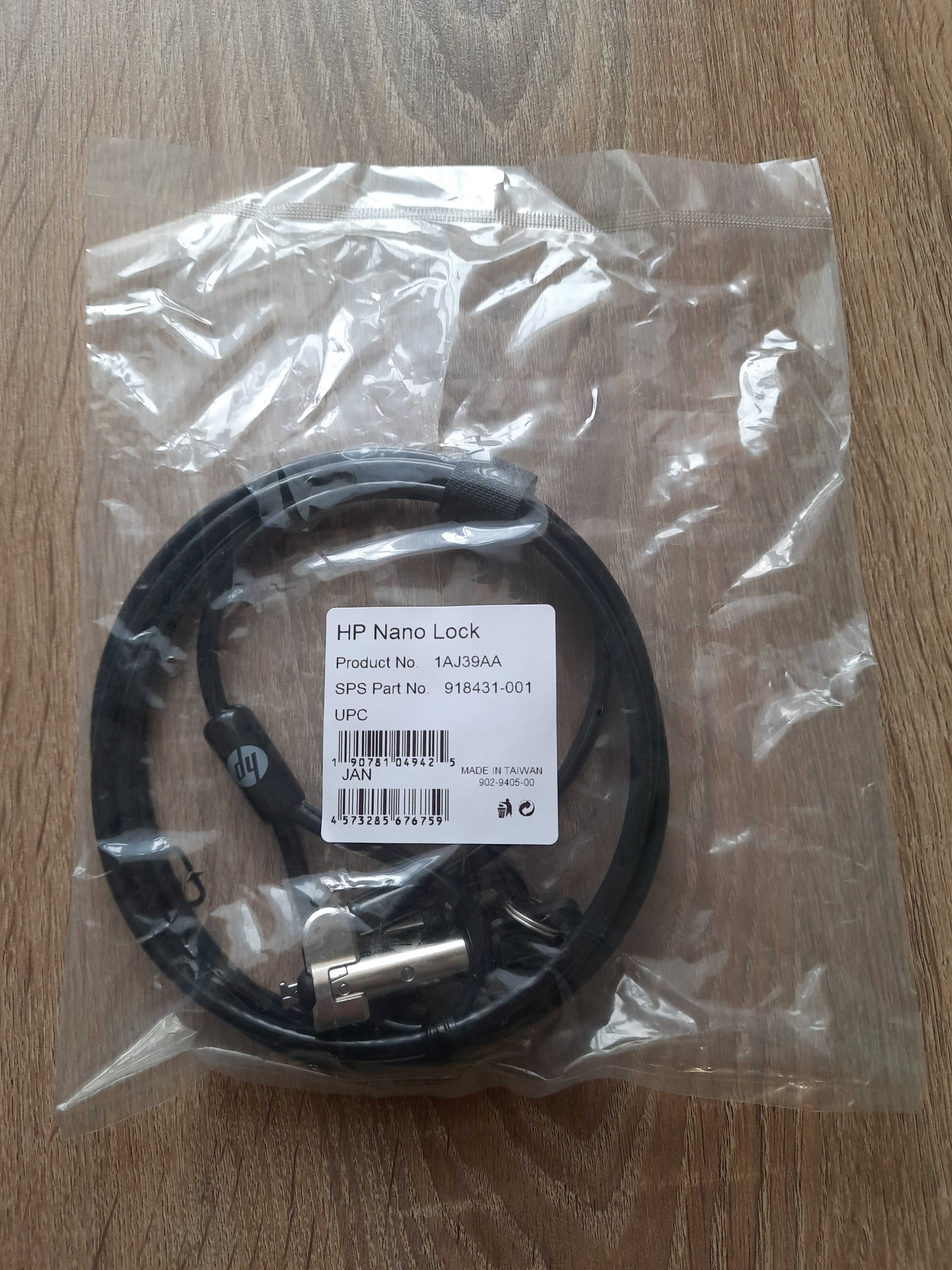 HP Nano Lock замок Кабель HP с двумя замками Dual Head Keyed Cable Loc