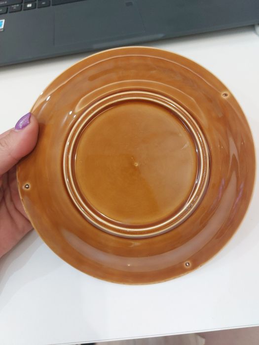 Talerzyk spodek jasnobrązowy Pagnossin vintage 16cm