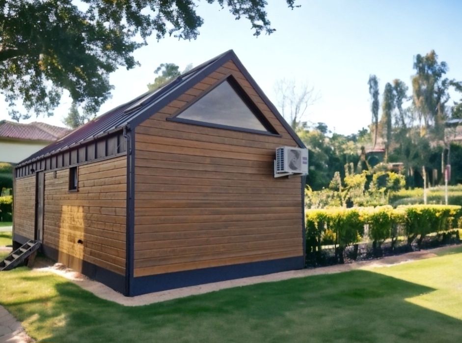 Domek mobilny całoroczny 12m*4,71, 56,5m2pow.zabudowy + antresola 20m.