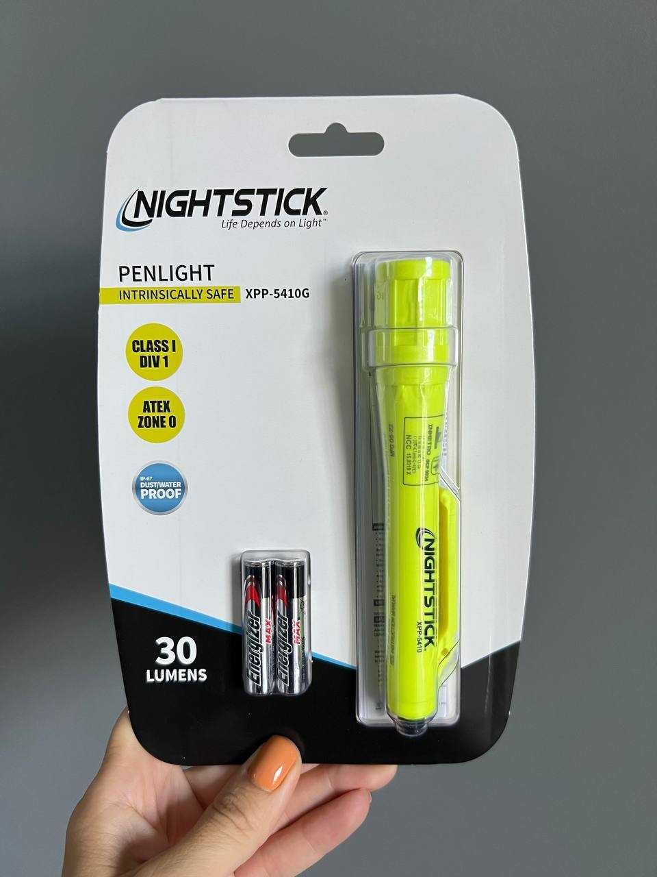 Искробезопасный фонарик-ручка Nightstick XPP-5410G из США длина 147 мм